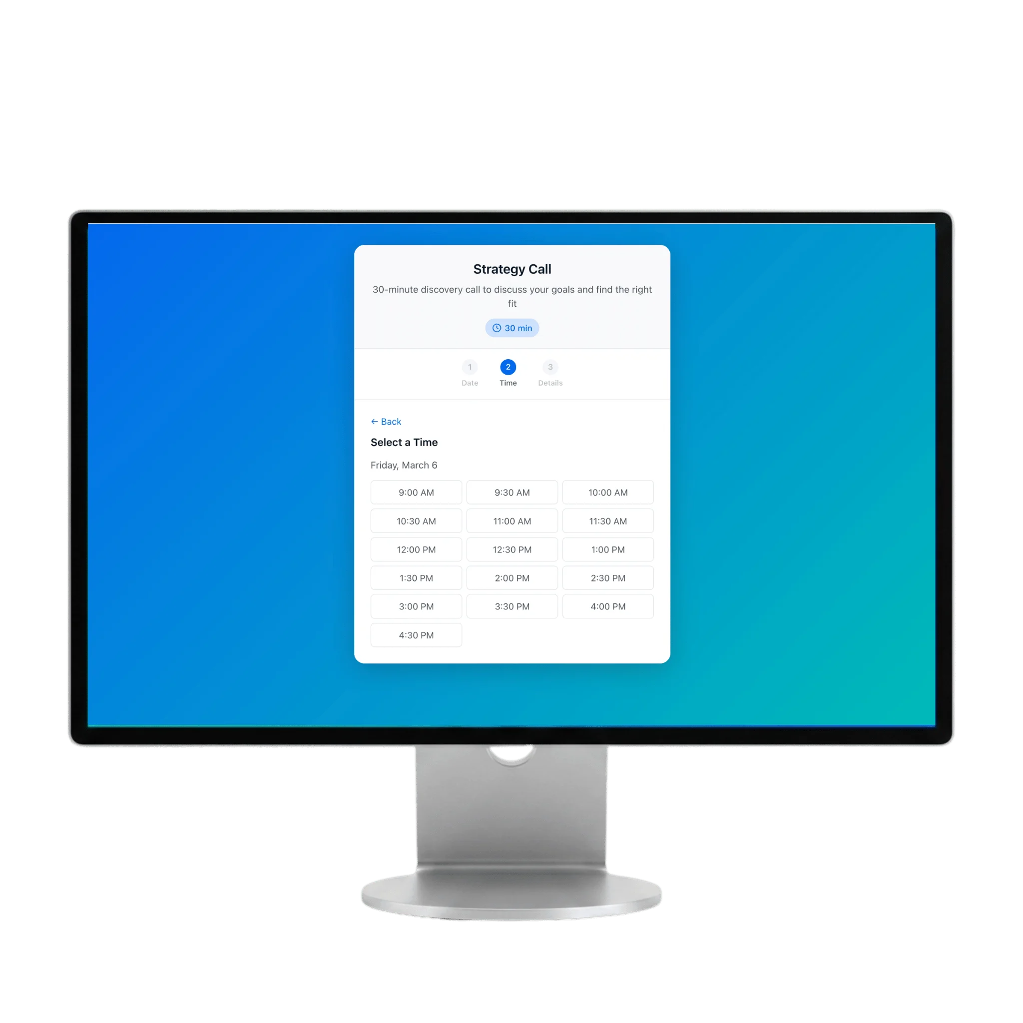 Booking Links screenshot
